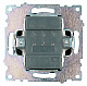 Переключатель 2-клавишный (механизм), STEKKER Катрин GLS10-7107-05, 250V, 10А, черный
