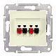 Аудиорозетка бежевая SE Sedna SDN5400147