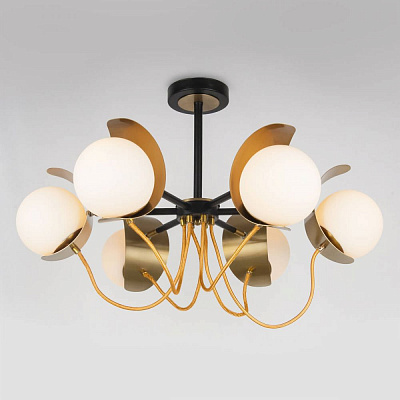 Потолочная люстра Eurosvet Amato 70110/6 черный a045162