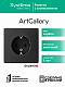 Розетка ArtGallery 16А с заземлением механизм карбон Schneider Electric GAL001043