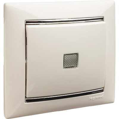 Выключатель с подсветкой белый Legrand Valena Classic 774410