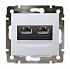 Розетка  2xRJ45 Cat.5 Legrand Valena белая 774231