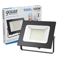 Прожектор Gauss Elementary 100W 9500lm 6500К 175-265V LED 613100100