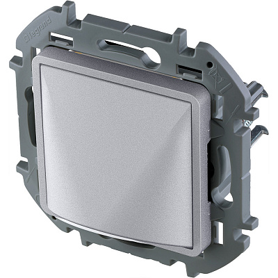 Вывод кабеля с зажимом для крепления алюминий Legrand Inspiria 673892