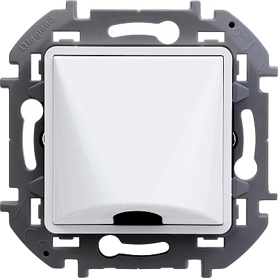 Вывод кабеля с зажимом для крепления белый Legrand Inspiria 673890