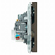 Розетка TV + компьютерная RJ-45 (механизм), STEKKER Эмили, RST00-5106-09, антрацит, soft touch