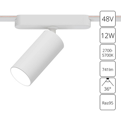 Магнитный трековый светильник Arte Lamp Rapid A2958PL-1WH
