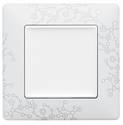 Лицевая панель для выключателей одноклавишных белая Legrand Valena Life 755000