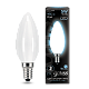 Лампа Gauss Filament Свеча 5W 450lm 4100К Е14 LED 103201205 (10 шт)