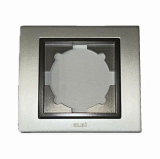 Рамка на 4 поста матовый хром/дымчатый EL-BI Zena Platin 500-073611-228