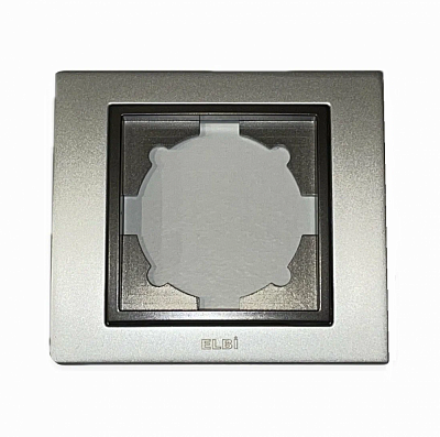 Рамка на 4 поста матовый хром/дымчатый EL-BI Zena Platin 500-073611-228