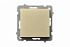 Выключатель одноклавишный Ospel Sonata шампанский золотой LP-1R/m/39