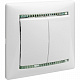 Выключатель двухклавишный белый Legrand Valena Classic 774405