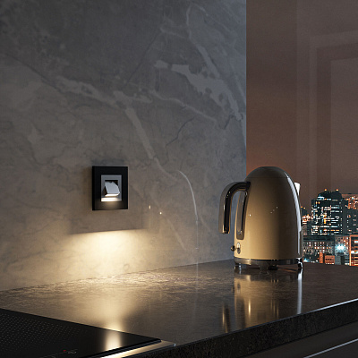 Встраиваемая LED подсветка Werkel серебряные a064561