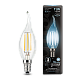 Лампа Gauss Filament Свеча на ветру 11W 830lm 4100К Е14 LED 104801211
