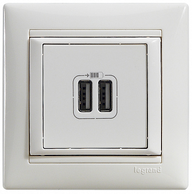 Рамка для розетки на 1 пост белая Legrand Valena Classic 774451