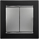 Выключатель двухклавишный алюминий Legrand Valena Classic 770105