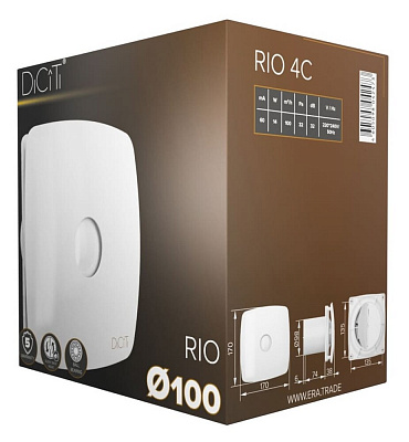 Вентилятор RIO 4C Matt white