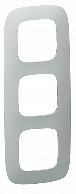 Рамка на 3 поста универсальная алюминий Legrand Valena Alure 754393