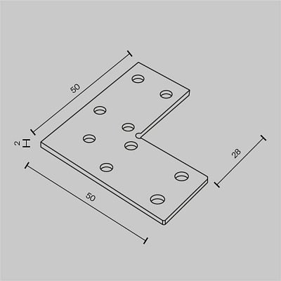 Соединитель угловой для накладного шинопровода Maytoni Accessories for tracks Exility TRA034CL-21