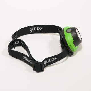 Фонарь налобный Gauss GFL302 3W 120lm 3xAAA LED 1/12/60 200945