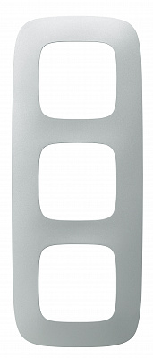 Рамка на 3 поста универсальная алюминий Legrand Valena Alure 754393