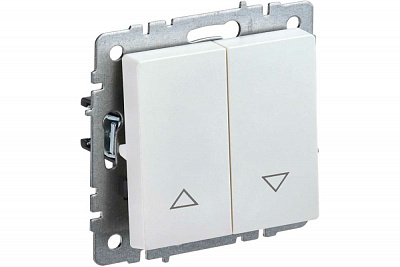 Выключатель жалюзи IEK Brite ВС10-1-5-БрЖ жемчуг BR-V15-0-10-K36