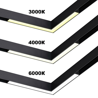 Трековый светильник Novotech Vector пульт ДУ/Tuya Smart Life IP20 LED 20W 3000-6000K 90-240V 359945 PORT NT25 212 черный