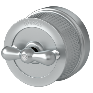 Переключатель одноклавишный матовый хром ретро Werkel WL19-01-03 183933