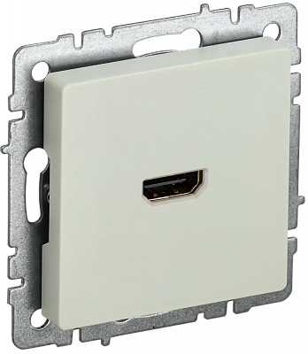 Розетка HDMI IEK Brite РHDMI-0-БрКр бежевый BR-H10-K10