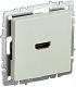 Розетка HDMI IEK Brite РHDMI-0-БрКр бежевый BR-H10-K10