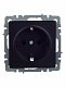 Розетка с заземлением и защитными шторками IEK Brite РС14-1-0-БрЧ черный BR-R14-16-K02