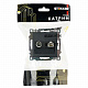 Розетка TV + компьютерная RJ-45 (механизм), STEKKER Катрин GLS00-7106-05, черный