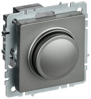 Диммер IEK Brite 600Вт СС10-1-0-БрС сталь BR-D20-0600-K46