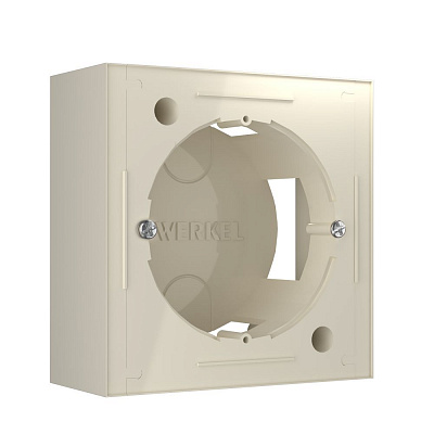 Коробка для накладного монтажа Werkel W8000003 слоновая кость a053526
