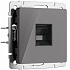 Розетка RJ-45 Werkel графит акриловый a064095