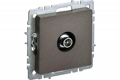 Розетка TV проходная IEK Brite РТВ10-0-БрТБ бронза BR-A10-P-K45