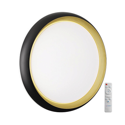 Настенно-потолочный светодиодный светильник Sonex Tofiq Black 7651/EL