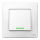 Выключатель одноклавишный SE Blanca с подсветкой белый BLNVS006111