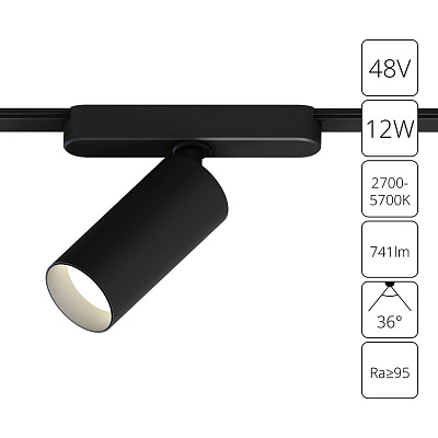 Магнитный трековый светильник Arte Lamp Rapid A2958PL-1BK