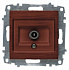 Розетка TV проходная Zena темный орех 609-012900-272