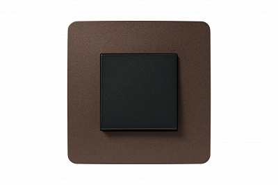 Рамка на 1 пост шоколад SE Unica Studio NU280217