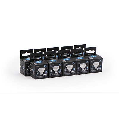 Лампа Gauss MR16 5W 530lm 4100K GU5.3 LED 101505205 (12 шт)