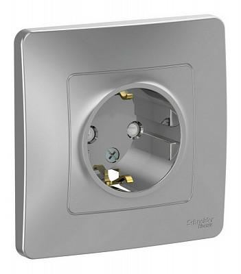 Розетка SE Blanca алюминий BLNRS001113