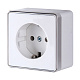 Розетка с заземлением Werkel Gallant W5071001 белая a051584