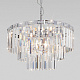 Подвесная люстра Eurosvet Elegante 10130/8 хром/прозрачный хрусталь Strotskis a060642