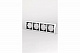 Рамка на 4 поста хром/серый EL-BI Zena Platin 500-073110-228