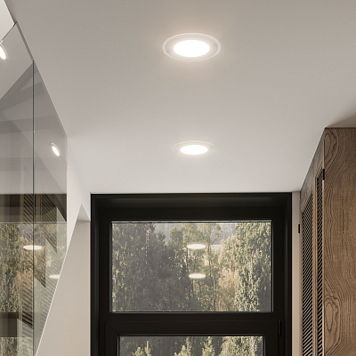 Светильник Gauss Glass круг 18W 1480lm 4000K 220-240V LED 947111218