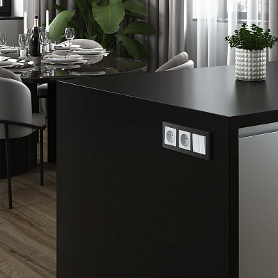 Выключатель двухклавишный с подсветкой Werkel белый матовый a059273