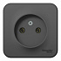 Розетка SE Blanca антрацит BLNRA000106